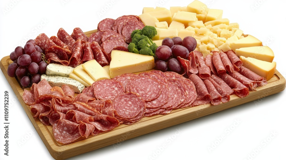 Charcuterie board with meats and cheese Charcuterie board with meats and cheese