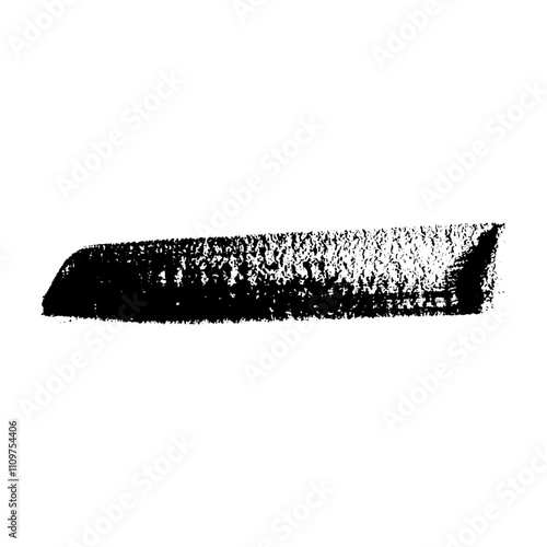 Distressed brush stroke frame set with ink texture and spray paint effect. Box shape for text background with rough edges. Flat vector illustration isolated