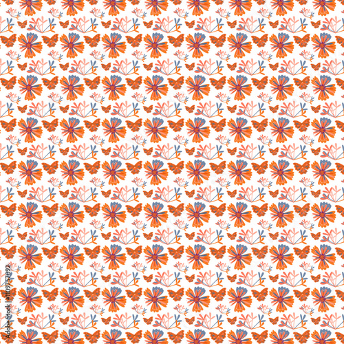 Seamless Floral Pattern For Elegant Backgrounds