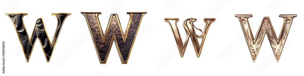 Alphabet W, elegant and premium design, Logo design, letter, isolated on a transparent background Alphabet W, elegant and premium design, Logo design, letter, isolated on a transparent background