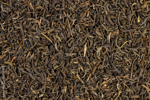 Quadro em tela high-quality dry, not cooked green tea close-up