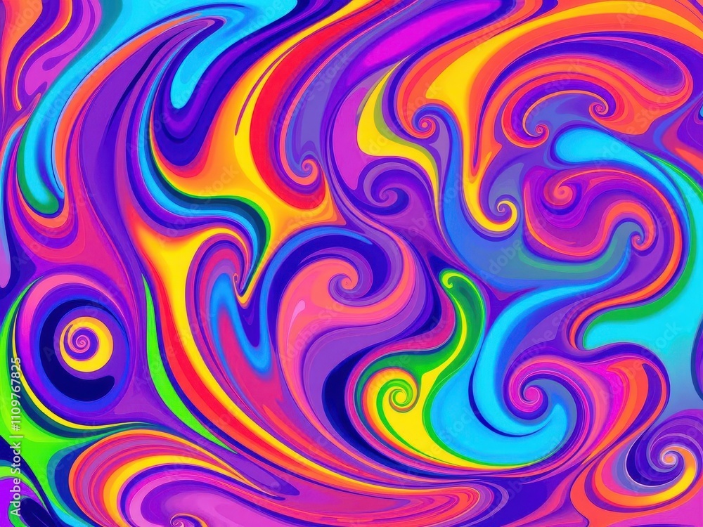 Vibrant swirls of color in an artistic abstract background, pattern, modern Vibrant swirls of color in an artistic abstract background, pattern, modern