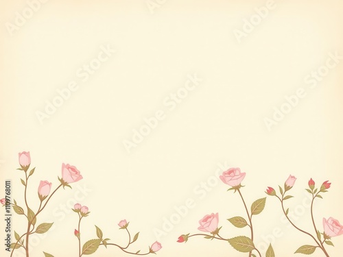Vintage wallpaper featuring a variety of colorful flowers in a charming and nostalgic design, garden, textured
