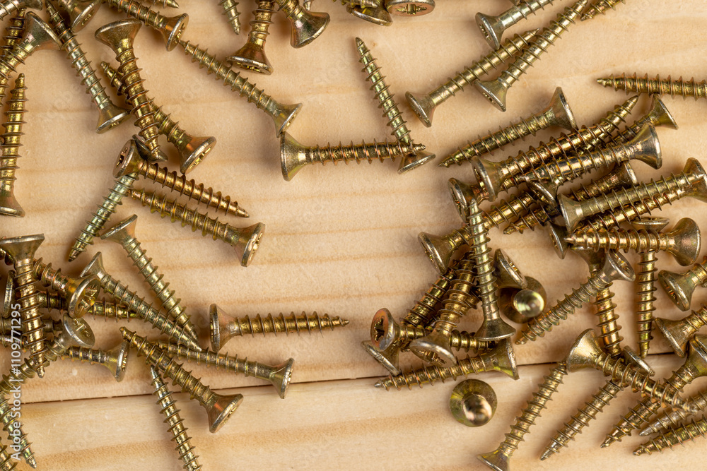 yellow metal self-tapping screws for fixing wooden boards and other wood products yellow metal self-tapping screws for fixing wooden boards and other wood products