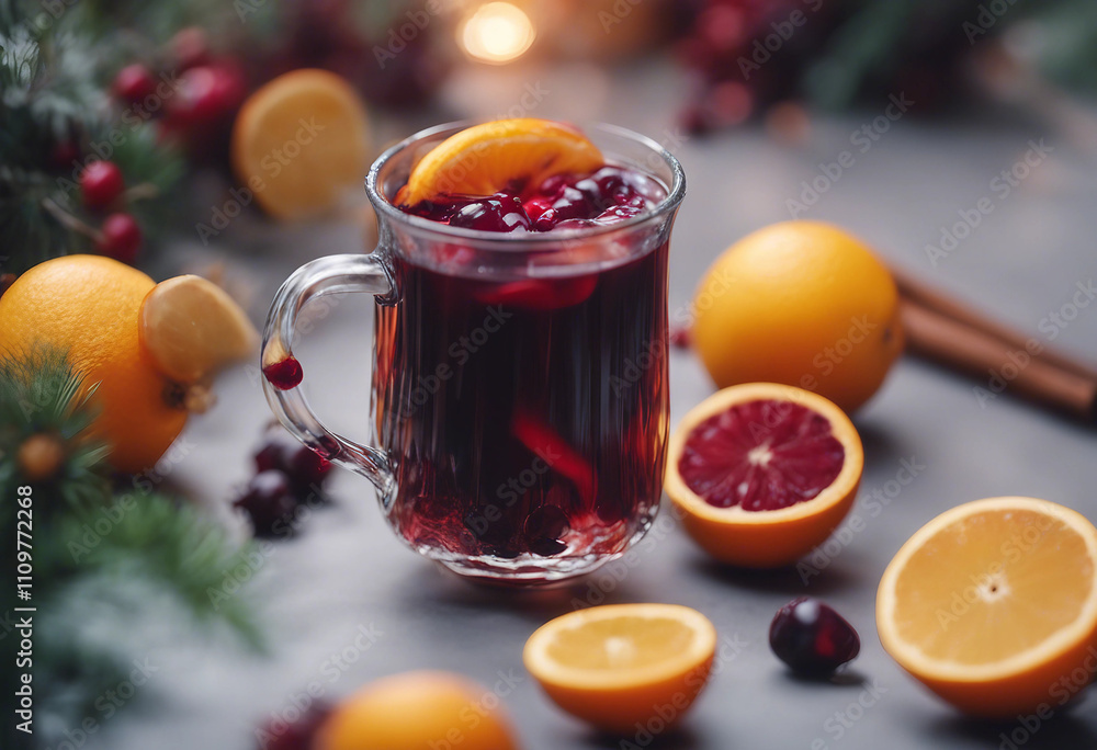 Hot mulled wine drink fruit plant Hot mulled wine drink fruit plant