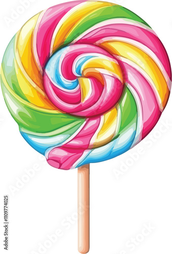 Lollipop Candy Vector Illustration