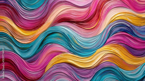 Abstract Colorful Swirling Paint Texture Background