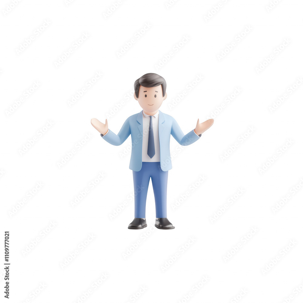 A professional man demonstrating confidence and openness in a business setting., isolated on a transparent background. A professional man demonstrating confidence and openness in a business setting., isolated on a transparent background.