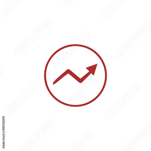 Arrow up icon Illustration design Logo template. Lightning design in line style illustration. Eps 10. In red and white color. Design element illustration with technology theme Free Download Arrow up icon Illustration design Logo template. Lightning design in line style illustration. Eps 10. In red and white color. Design element illustration with technology theme - GFXLoad