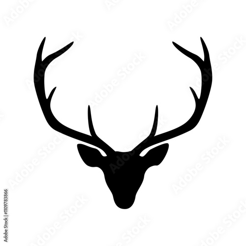 Deer head silhouette