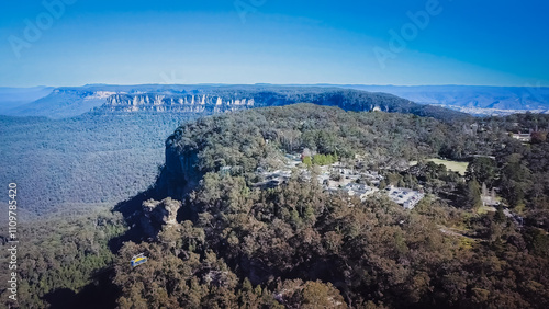 Photography The Blue Mountains are a mountainous region and a mountain range located in New South Wales, Australia