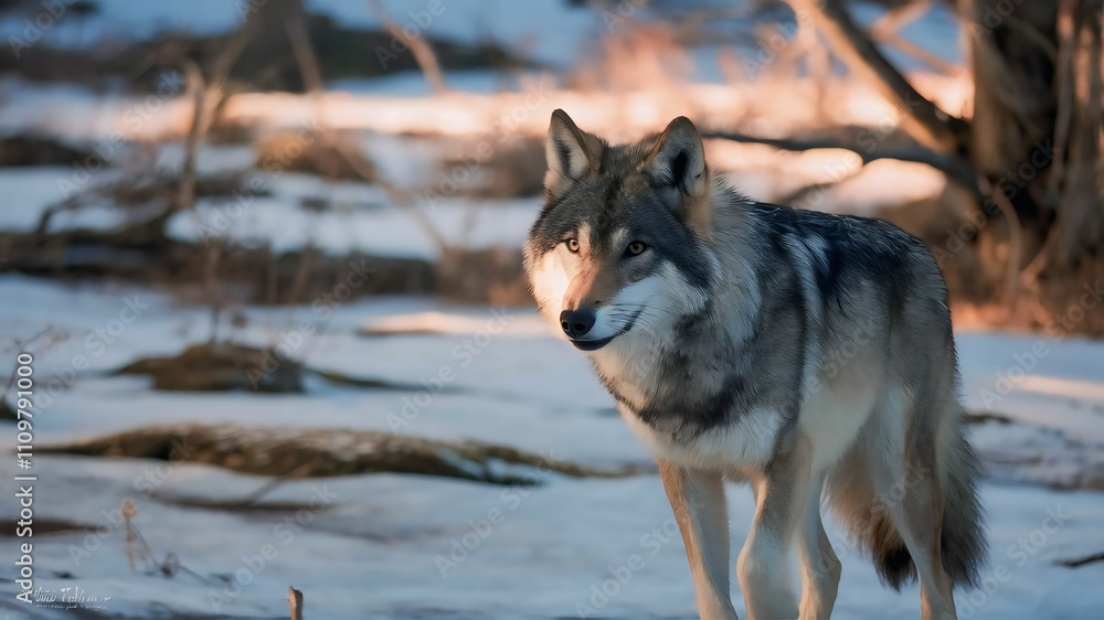 Obraz premium Amazing Majestic Image of Wolf, Wolf Image #wolf #animal #wildlife 