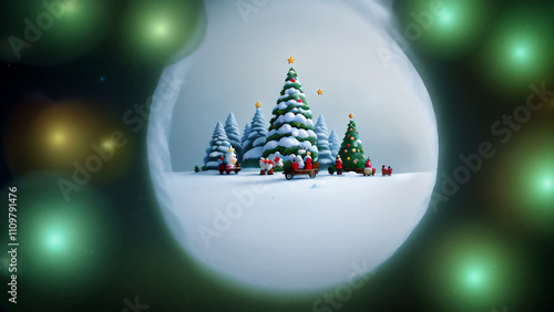 クリスマス　AI画像　ジェネレーティブAI