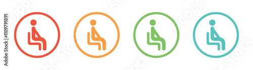 Vector Waiting Room Symbols. Waiting Icon Set
