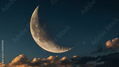 moon phases, beauty of moon, moon with stars , moon, full moon, crescent moon, new moon, waxing moon, waning moon, lunar, moon phases, moonlight, lunar eclipse, solar eclipse, supermoon, blue moon,  photo