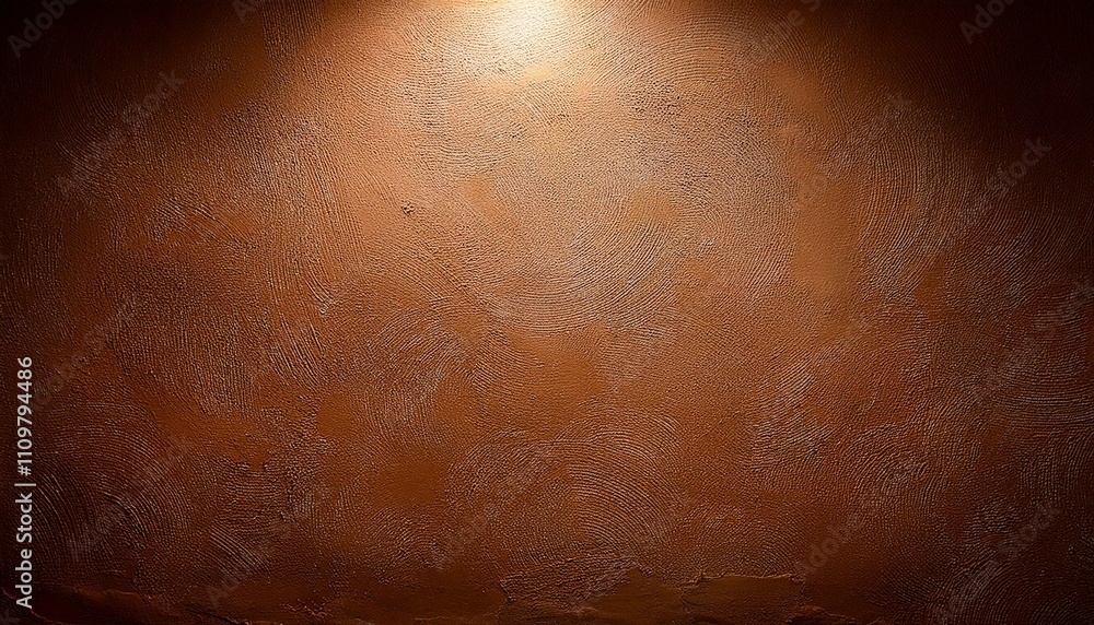 brown venetian plaster wall background with spotlight brown venetian plaster wall background with spotlight