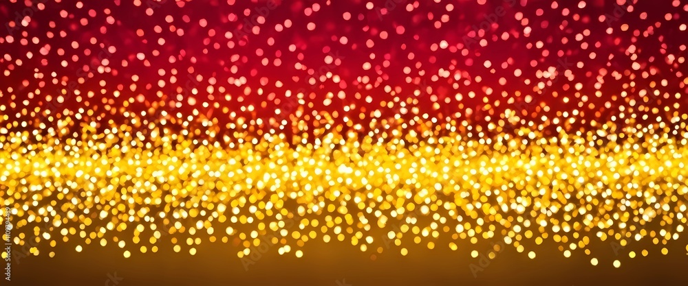 Glowing Abstract Bokeh in Red and Yellow on Black Canvas Glowing Abstract Bokeh in Red and Yellow on Black Canvas
