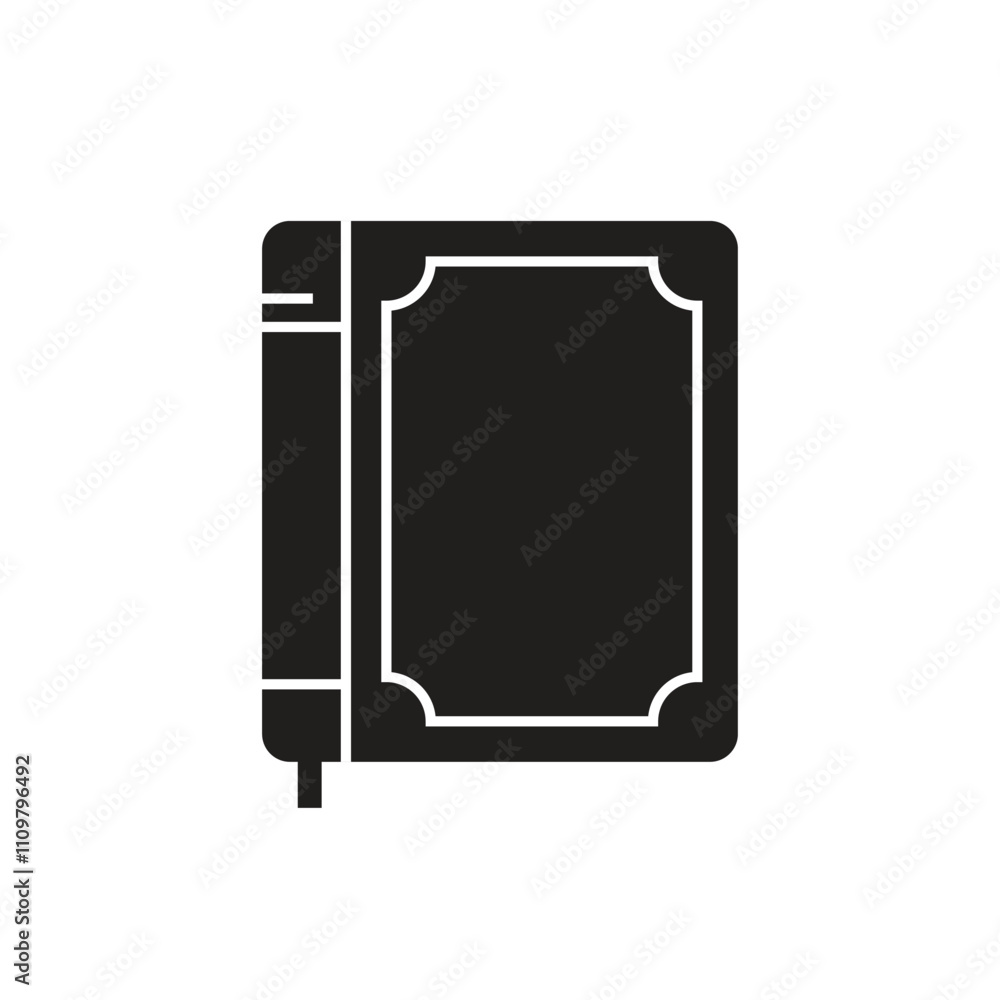 Vector Book Icon Silhouette. Book Symbol Vector Book Icon Silhouette. Book Symbol