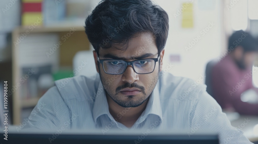 Indian Businessman at Work Indian Businessman at Work