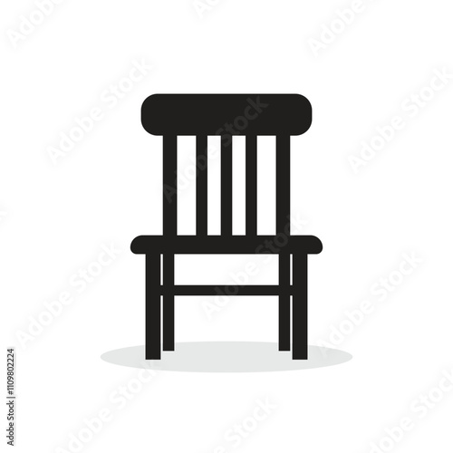 Vector Chair Silhouette Icon Symbol