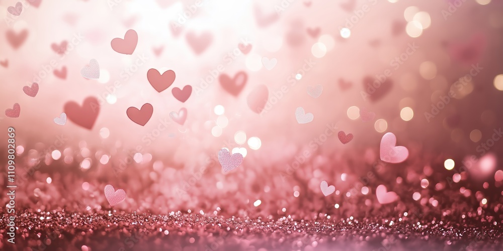 Pink background with many hearts scattered throughout Pink background with many hearts scattered throughout
