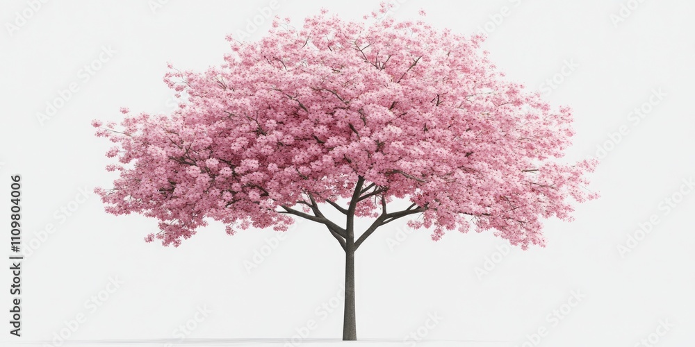 Vibrant Cherry Tree in Bloom: Stunning 3D Visualization of Blossoming Branches and Lush Colors in a Lively Environment Vibrant Cherry Tree in Bloom: Stunning 3D Visualization of Blossoming Branches and Lush Colors in a Lively Environment