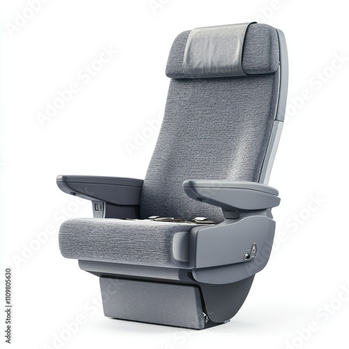 Comfortable Modern Airplane Seat with Adjustable Features and Ergonomic Design for Enhanced Passenger Experience