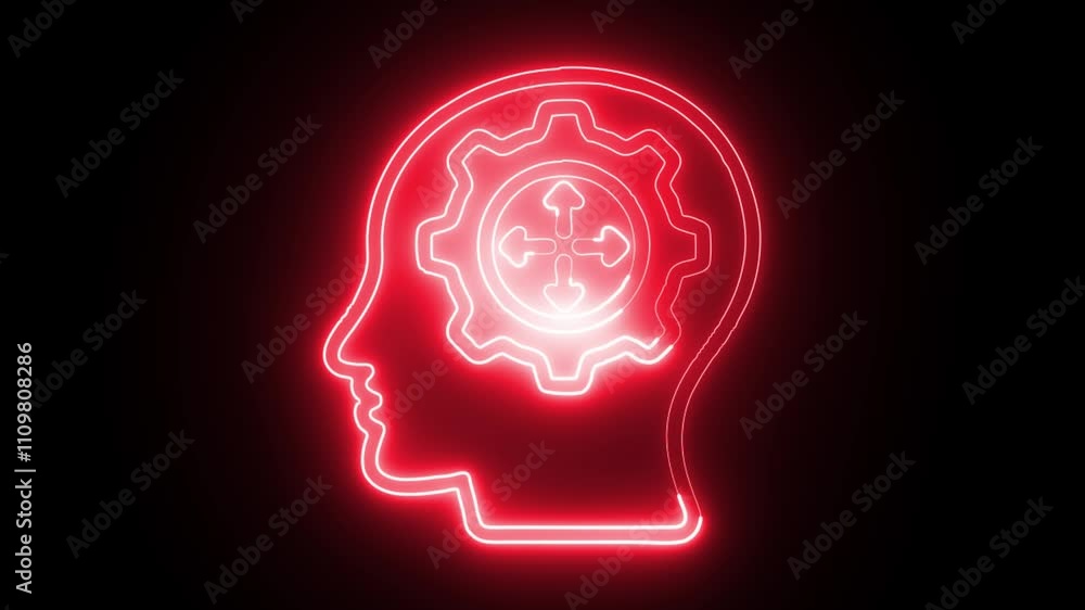 glowing neon capacity icon isolated on black background. HD video motion graphic animation glowing neon capacity icon isolated on black background. HD video motion graphic animation