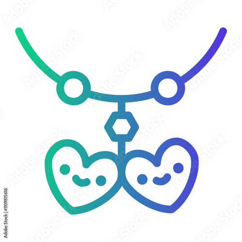 keychain Line Gradient Icon
