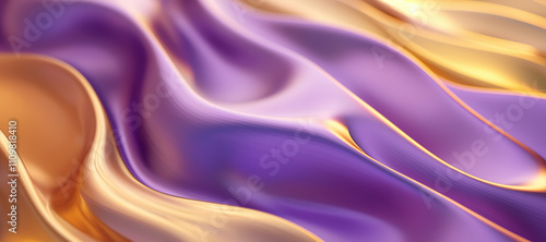 glowing wave of gold and purple color background 34