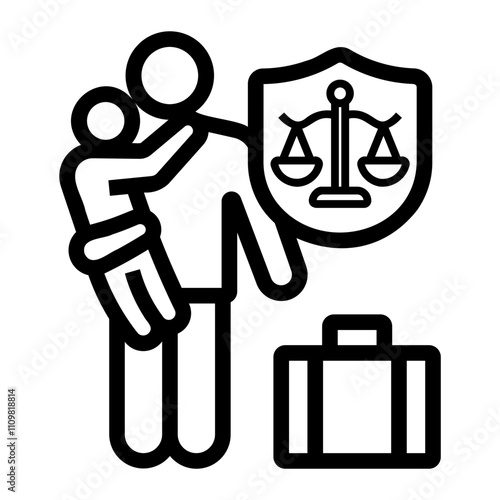 briefcase Line Icon