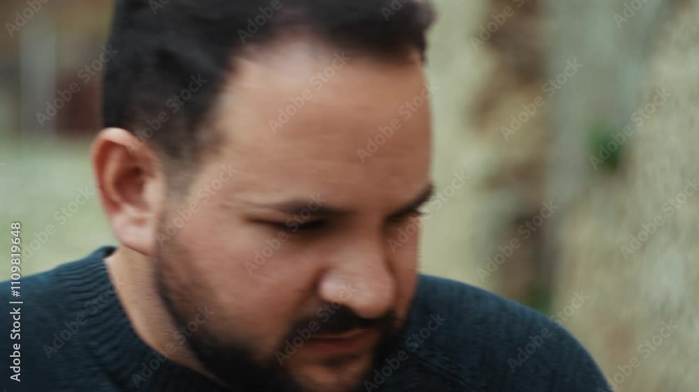 Man Feeling Cold And Freezing Outdoor Man Feeling Cold And Freezing Outdoor