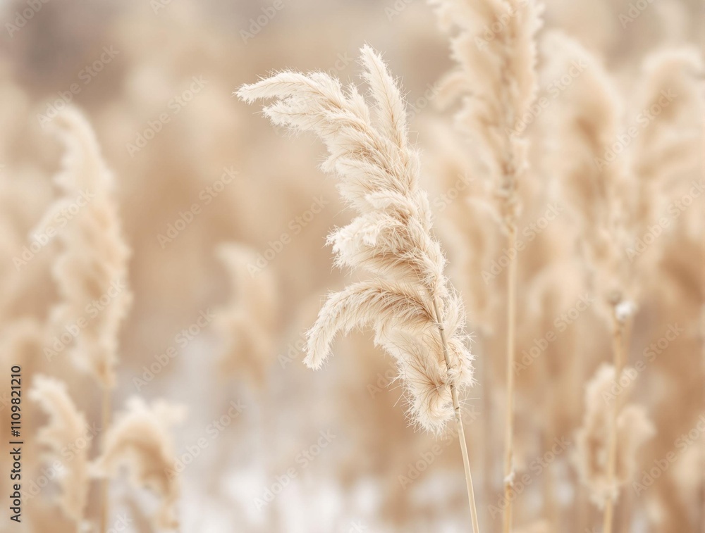 Fototapeta premium Natural background of pampas grass