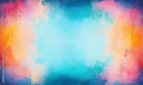 Abstract bright surface paper texture colorful watercolor defocus blurred background 