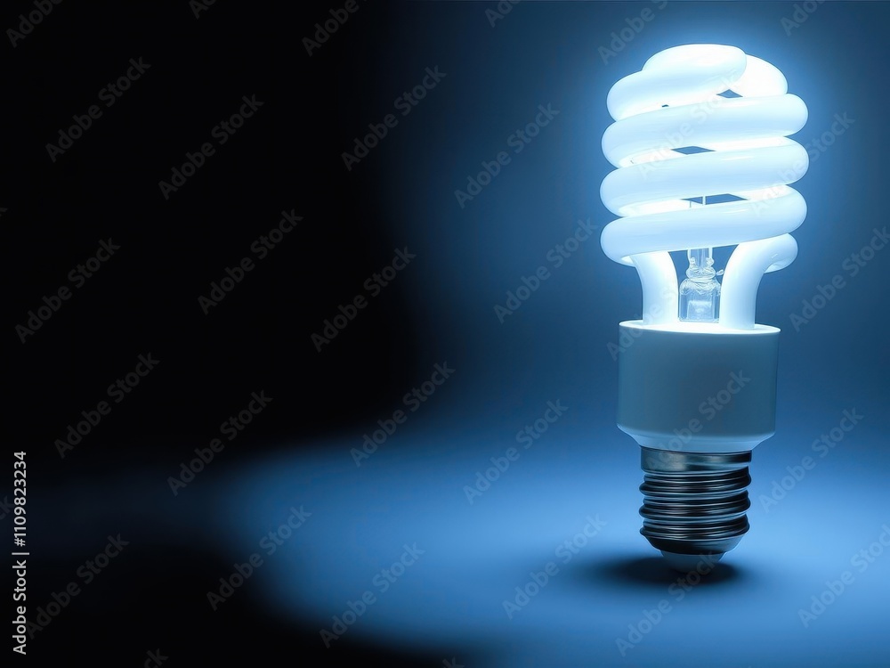 Normal and energy-saving lightbulbs side by side, reflecting each other's shape and color on a white background, environmentally friendly, energy-saving, isolated Normal and energy-saving lightbulbs side by side, reflecting each other's shape and color on a white background, environmentally friendly, energy-saving, isolated