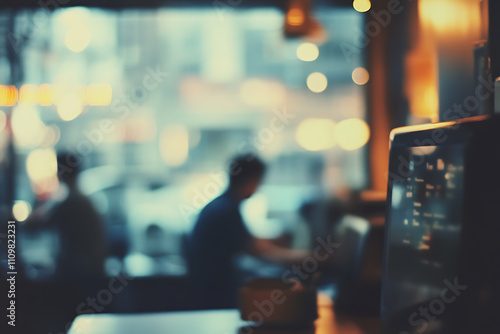 Wallpaper Mural Casual business office environment with blurred people and a soft bokeh background, evoking a relaxed and professional workspace Torontodigital.ca