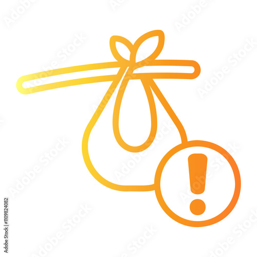 refugee Line Gradient Icon