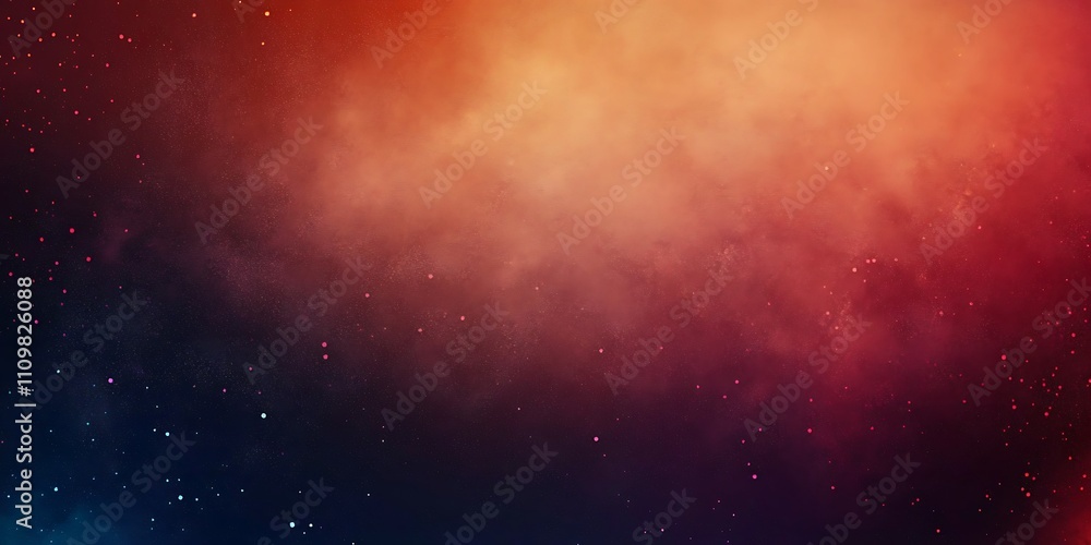 Naklejka premium Abstract cosmic space background - Starry space with abstract nebula patterns