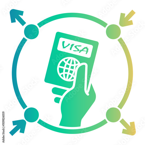 passport Gradient icon