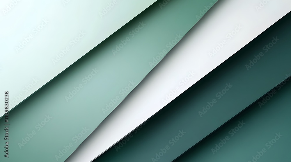 Abstract Diagonal Green White Layers Design Abstract Diagonal Green White Layers Design