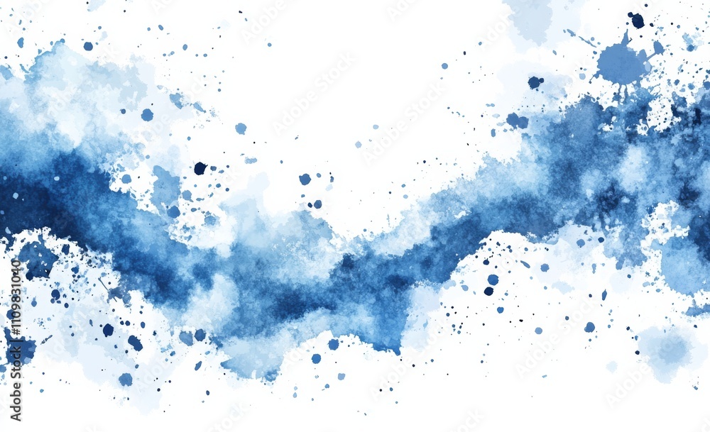 bstract watercolor background with blue and white splashes bstract watercolor background with blue and white splashes