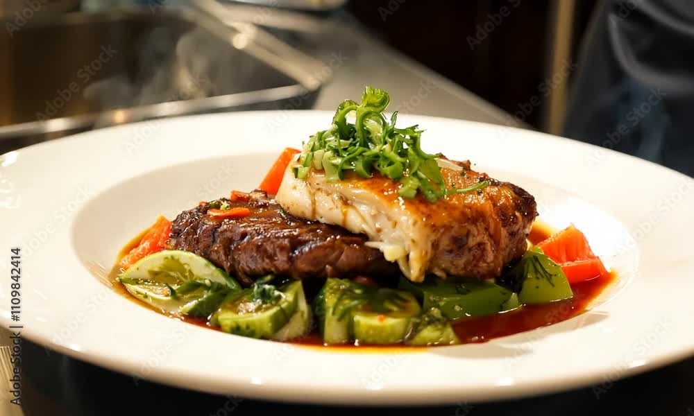grilled meat with vegetables grilled meat with vegetables