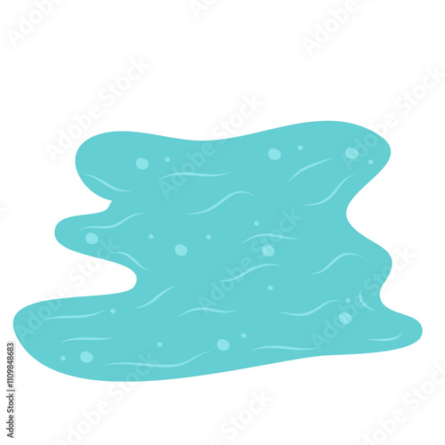Ice rink outdoor in winter illustration 
