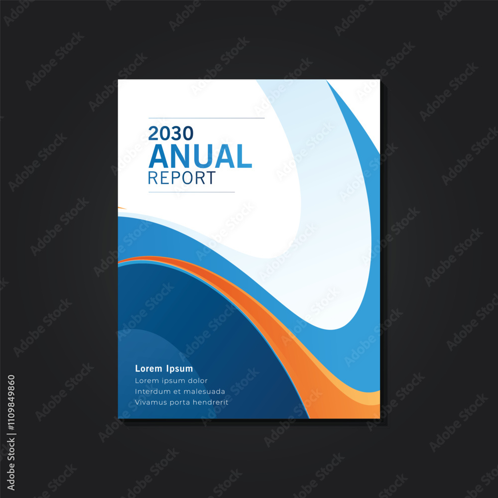 Abstract annual report brochure template Abstract annual report brochure template