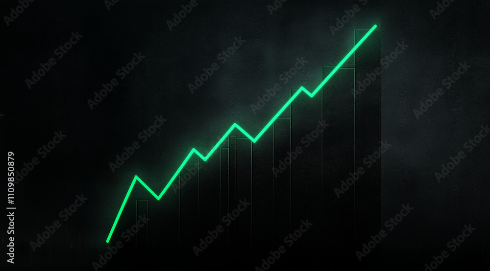 Obraz premium Corporate Debt Elevation Captured in a Striking Black Illustration