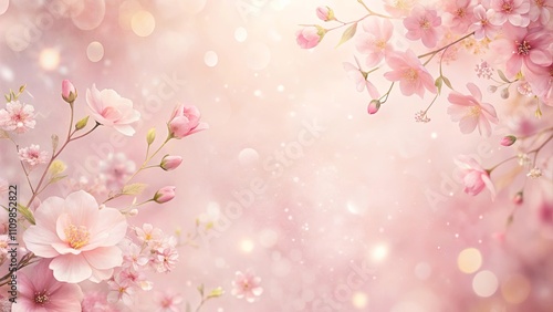 Wallpaper Mural Delicate Pink Blossoms and Soft Light Background for Springtime Designs Torontodigital.ca