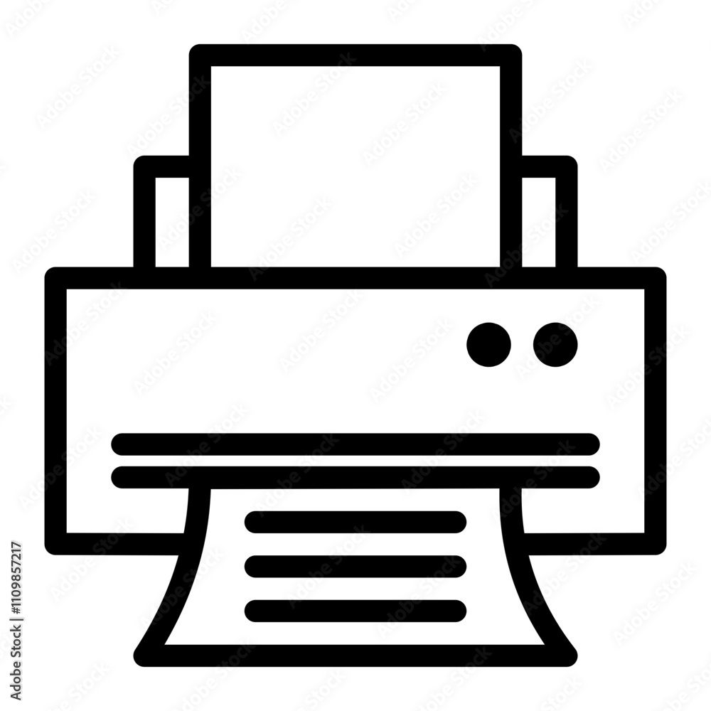 Printer Icon Vector Illustration for Web, Business, and Technology Design Printer Icon Vector Illustration for Web, Business, and Technology Design