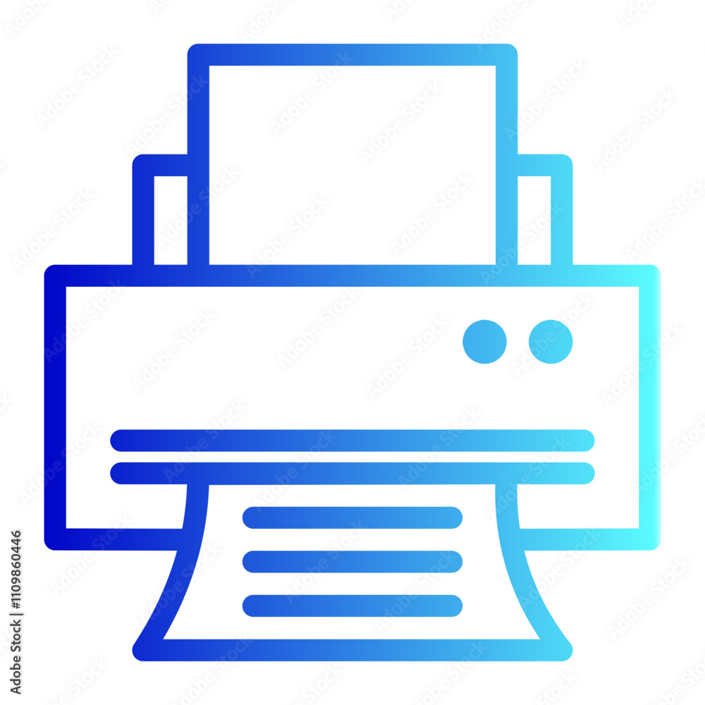 Printer Icon Vector Illustration for Web, Business, and Technology Design Printer Icon Vector Illustration for Web, Business, and Technology Design