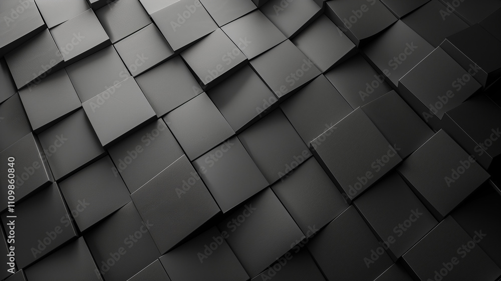 A black and white photo of a blocks with a black pattern A black and white photo of a blocks with a black pattern