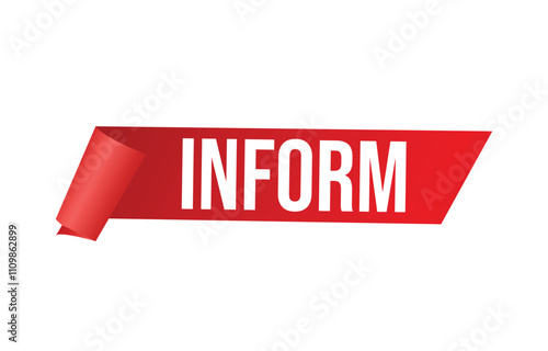 inform Vector banner ribbon design